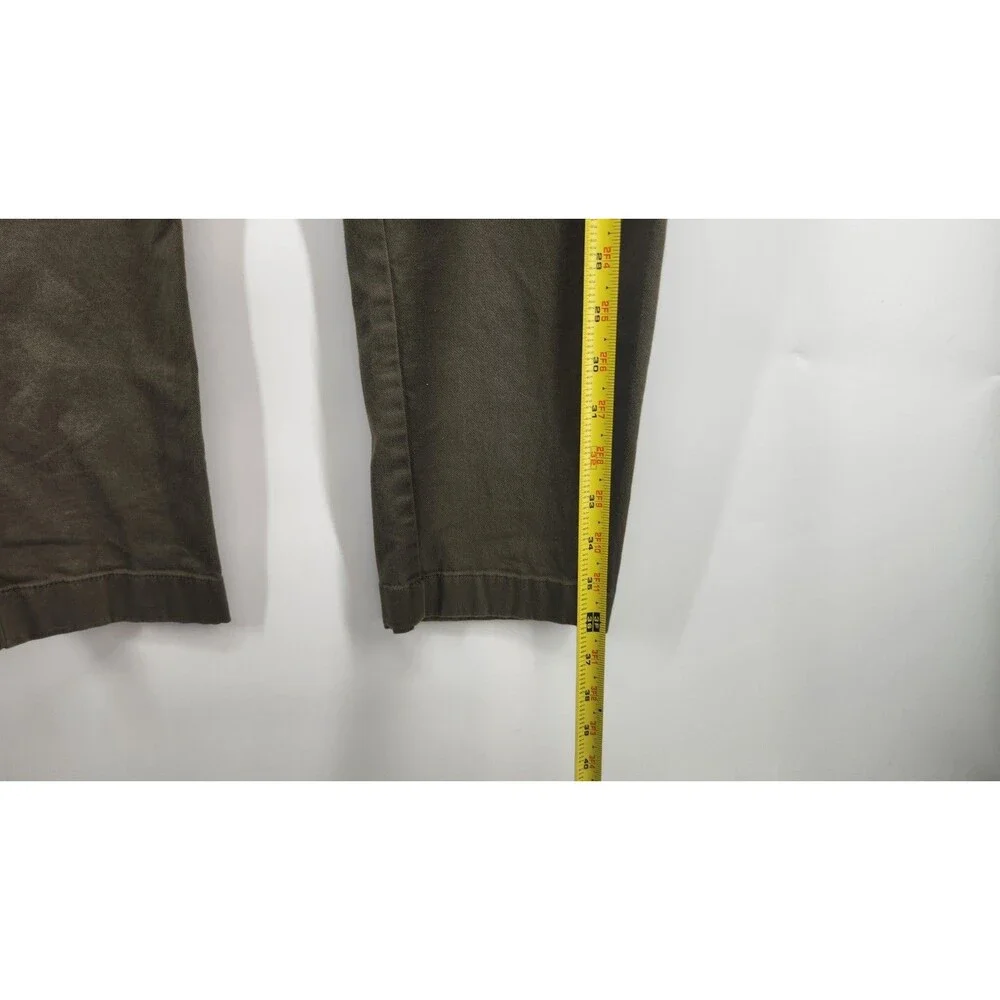 J.Crew Mens Size 34X30 Slim Fit Flex Olive Green Chino Pants‎ Cotton